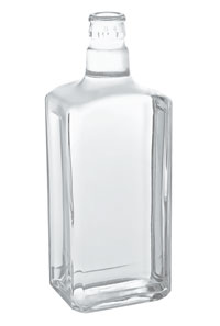 Botella De Vidrio Redonda 1 Litro Con Tapa Guala 12 Piezas
